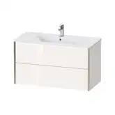 Тумба подвесная под раковину Duravit XViu 101 x 48 см, белый глянцевый (XV41270B122)