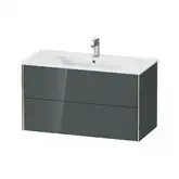 Тумба подвесная под раковину Duravit XViu 101 x 48 см, доломитово-серый глянцевый лак (XV41270B138)