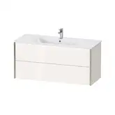 Тумба подвесная под раковину Duravit XViu 121 x 48 см, белый глянцевый (XV41280B122)