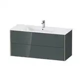 Тумба подвесная под раковину Duravit XViu 121 x 48 см, доломитово-серый глянцевый лак (XV41280B138)