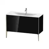 Тумба напольная под раковину Duravit XViu 121 x 48 см, чёрный глянцевый (XV43040B140)