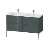 Тумба напольная под раковину Duravit XViu 128 x 48 см, доломитово-серый глянцевый лак (XV44850B138)