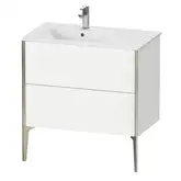 Тумба напольная под раковину, чаша слева Duravit XViu 81 x 48 см, белый матовый (XV44860B118)