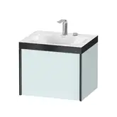 Тумба подвесная с раковиной c-bonded Duravit XViu 60 x 48 см, светло-голубой матовый (XV4609EB209P)