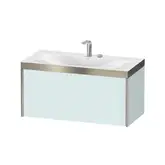 Тумба подвесная с раковиной c-bonded Duravit XViu 100 x 48 см, светло-голубой матовый (XV4611EB109P)