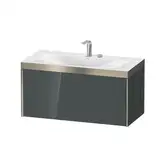 Тумба подвесная с раковиной c-bonded Duravit XViu 100 x 48 см, доломитово-серый глянцевый лак (XV4611EB138P)