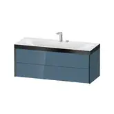 Тумба подвесная с раковиной c-bonded Duravit XViu 120 x 48 см, голубой глянцевый (XV4617EB247P)