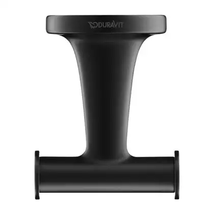 Крючок двойной Duravit Starck T, чёрный матовый (0099304600) фото 1 Aquada.com.ua Крючок двойной Duravit Starck T, чёрный матовый (0099304600) фото 1 Aquada.com.ua