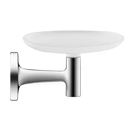 Мыльница подвесная Duravit Starck T, хром/матовое стекло (0099331000) фото 1 Aquada.com.ua Мыльница подвесная Duravit Starck T, хром/матовое стекло (0099331000) фото 1 Aquada.com.ua