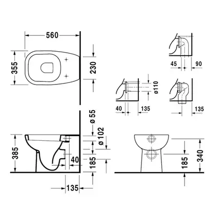 Унитаз Duravit D-code (с сиденьем Soft Close) (21150900002+0067390000) фото 2 Aquada.com.ua Унитаз Duravit D-code (с сиденьем Soft Close) (21150900002+0067390000) фото 2 Aquada.com.ua
