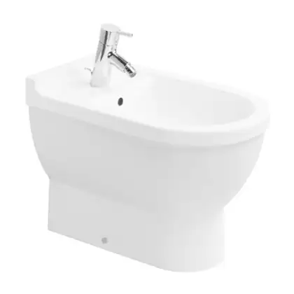 Биде напольное Duravit Starck3 56х37 см, цвет белый (2230100000) фото 1 Aquada.com.ua Биде напольное Duravit Starck3 56х37 см, цвет белый (2230100000) фото 1 Aquada.com.ua