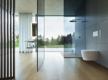 Унитаз-биде Rimless (безободковый) Duravit Me by Starck с сиденьем SensoWash® Starck Plus (2510092000+612000012000320) фото 3 Aquada.com.ua Унитаз-биде Rimless (безободковый) Duravit Me by Starck с сиденьем SensoWash® Starck Plus (2510092000+612000012000320) фото 3 Aquada.com.ua