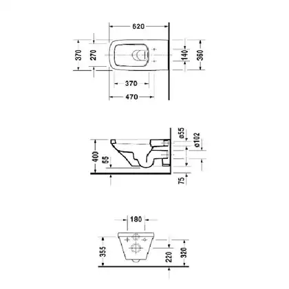 Унитаз подвесной Duravit DuraStyle (2537090000) фото 4 Aquada.com.ua