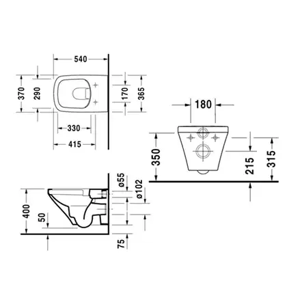 Унитаз подвесной Rimless (безободковый) Duravit DuraStyle с сиденьем Soft Close (2538090000+0063790000+0065000000) фото 3 Aquada.com.ua Унитаз подвесной Rimless (безободковый) Duravit DuraStyle с сиденьем Soft Close (2538090000+0063790000+0065000000) фото 3 Aquada.com.ua