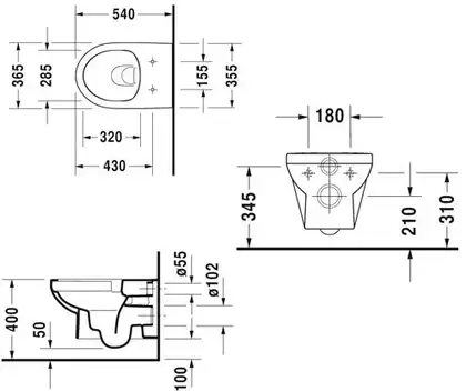 Унитаз DURAVIT Durastyle Basic Rimless с сиденьем Soft Close (45620900A1) фото 6 Aquada.com.ua Унитаз DURAVIT Durastyle Basic Rimless с сиденьем Soft Close (45620900A1) фото 6 Aquada.com.ua