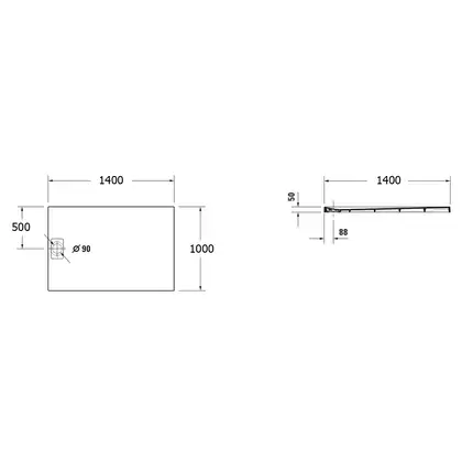 Душевой поддон 140 х 100 х 5 см Duravit Stonetto, бетон (720170180000000) фото 5 Aquada.com.ua Душевой поддон 140 х 100 х 5 см Duravit Stonetto, бетон (720170180000000) фото 5 Aquada.com.ua