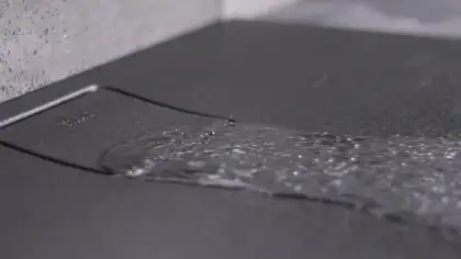 Душевой поддон 160 х 100 х 5 см Duravit Stonetto, антрацит (720171680000000) фото 5 Aquada.com.ua Душевой поддон 160 х 100 х 5 см Duravit Stonetto, антрацит (720171680000000) фото 5 Aquada.com.ua