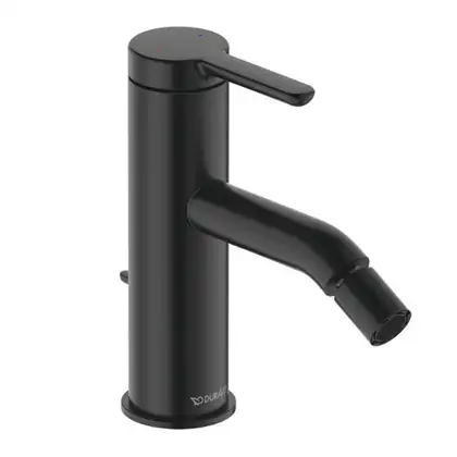 Смеситель для биде Duravit C.1 (цвет - чёрный матовый), с донным клапаном (C12400001046) фото 1 Aquada.com.ua