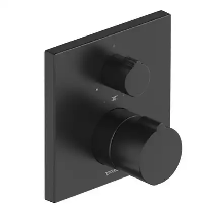 Термостат для душа скрытого монтажа, на 1 потребитель Duravit C.1 (цвет - чёрный матовый) (C14200015046) фото 1 Aquada.com.ua Термостат для душа скрытого монтажа, на 1 потребитель Duravit C.1 (цвет - чёрный матовый) (C14200015046) фото 1 Aquada.com.ua