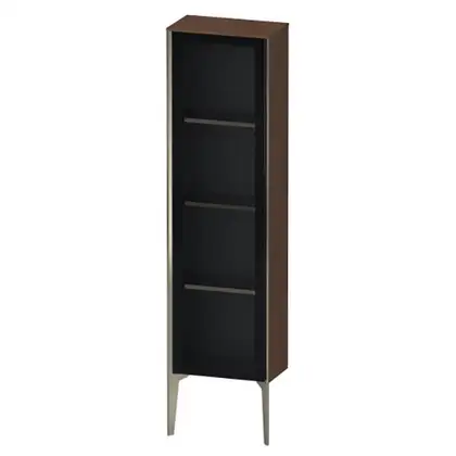 Шкафчик напольный со стеклянными дверцами Duravit XViu 40 x 24 х h157 см, американский орех (XV1365LB113) фото 1 Aquada.com.ua