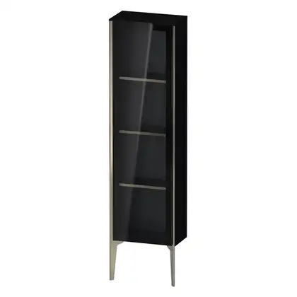Шкафчик напольный со стеклянными дверцами Duravit XViu 40 x 24 х h157 см, чёрный глянцевый (XV1365LB140) фото 1 Aquada.com.ua Шкафчик напольный со стеклянными дверцами Duravit XViu 40 x 24 х h157 см, чёрный глянцевый (XV1365LB140) фото 1 Aquada.com.ua