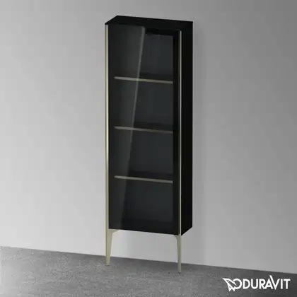 Шкафчик напольный со стеклянными дверцами Duravit XViu 50 x 24 х h157 см, чёрный глянцевый (XV1366LB140) фото 2 Aquada.com.ua Шкафчик напольный со стеклянными дверцами Duravit XViu 50 x 24 х h157 см, чёрный глянцевый (XV1366LB140) фото 2 Aquada.com.ua