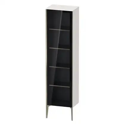 Шкафчик напольный со стеклянными дверцами Duravit XViu 50 x 36 х h201 см, белый глянцевый (XV1376LB122) фото 1 Aquada.com.ua
