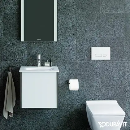 Тумба подвесная под раковину Duravit XViu 43 x 31 см, белый глянцевый (XV4030RB222) фото 3 Aquada.com.ua