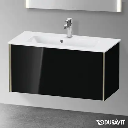Тумба подвесная компакт, под раковину Duravit XViu 81 x 39 см, чёрный глянцевый (XV40790B140) фото 2 Aquada.com.ua Тумба подвесная компакт, под раковину Duravit XViu 81 x 39 см, чёрный глянцевый (XV40790B140) фото 2 Aquada.com.ua