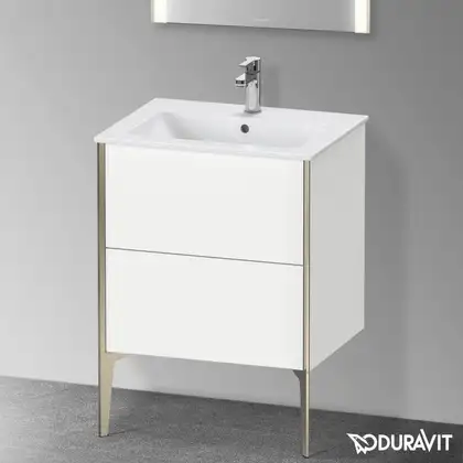 Тумба напольная под раковину Duravit XViu 61 x 48 см, белый матовый (XV44810B118) фото 2 Aquada.com.ua