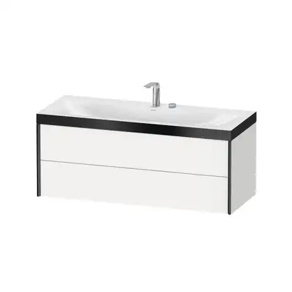 Тумба подвесная с раковиной c-bonded Duravit XViu 120 x 48 см, белый матовый (XV4617EB218P) фото 1 Aquada.com.ua