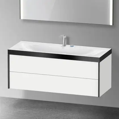 Тумба подвесная с раковиной c-bonded Duravit XViu 120 x 48 см, белый матовый (XV4617EB218P) фото 2 Aquada.com.ua