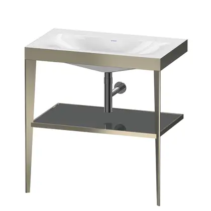 Металлическая консоль с раковиной c-bonded Duravit XViu 80 х 48 х h85 см, матовое шампанское/серый (XV4715NB189) фото 1 Aquada.com.ua Металлическая консоль с раковиной c-bonded Duravit XViu 80 х 48 х h85 см, матовое шампанское/серый (XV4715NB189) фото 1 Aquada.com.ua