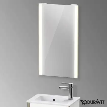 Зеркало с LED подсветкой Duravit XViu 45 х 4 х h80 см, версия "sensor" (XV70300B1B1) фото 2 Aquada.com.ua