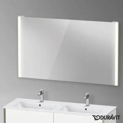 Зеркало с LED подсветкой Duravit XViu 132 х 4 х h80 см, версия "sensor" (XV70350B1B1) фото 2 Aquada.com.ua