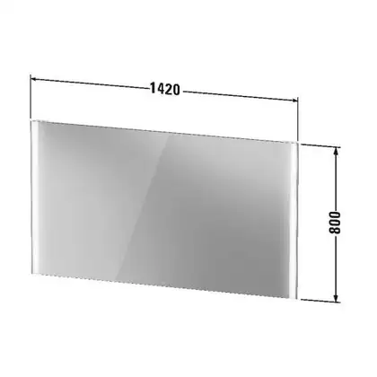Зеркало с LED подсветкой Duravit XViu 142 х 4 х h80 см, версия "sensor" (XV70360B1B1) фото 5 Aquada.com.ua