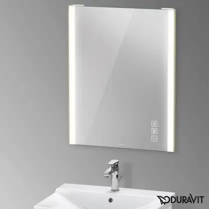 Зеркало с LED подсветкой Duravit XViu 62 х 4 х h80 см, версия "icon" (XV70410B1B1) фото 2 Aquada.com.ua