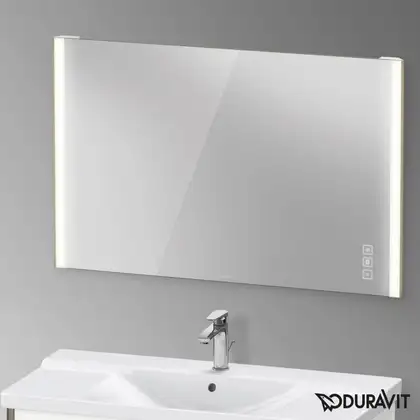 Зеркало с LED подсветкой Duravit XViu 122 х 4 х h80 см, версия "icon" (XV70440B1B1) фото 2 Aquada.com.ua Зеркало с LED подсветкой Duravit XViu 122 х 4 х h80 см, версия "icon" (XV70440B1B1) фото 2 Aquada.com.ua