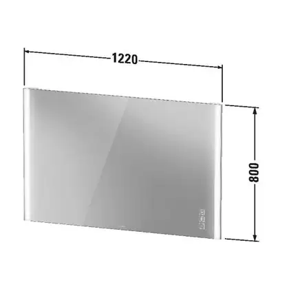 Зеркало с LED подсветкой Duravit XViu 122 х 4 х h80 см, версия "icon" (XV70440B1B1) фото 5 Aquada.com.ua Зеркало с LED подсветкой Duravit XViu 122 х 4 х h80 см, версия "icon" (XV70440B1B1) фото 5 Aquada.com.ua