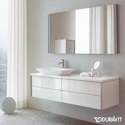 Зеркало с LED подсветкой Duravit XViu 142 х 4 х h80 см, версия "icon" (XV70460B2B2) фото 2 Aquada.com.ua