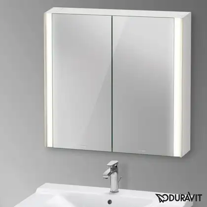 Зеркальный шкафчик с LED подсветкой Duravit XViu 82 х 15,6 х h80 см, версия «sensor» (XV71320B1B1) фото 2 Aquada.com.ua