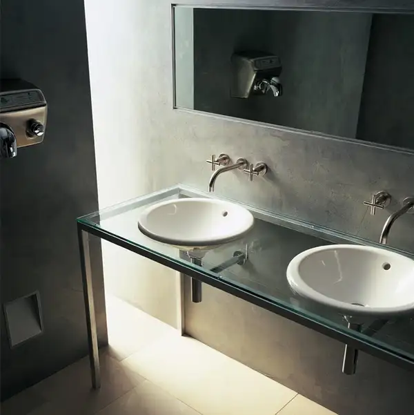 Встраиваемая раковина Duravit Architec d=47 см, с переливом (0468470000) фото 2 Aquada.com.ua