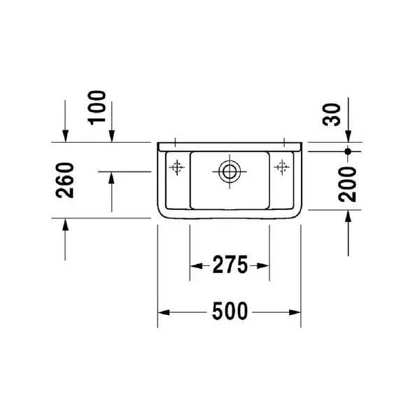 Раковина Duravit Starck 3 50х26 см (отв. для смесителя слева) (0751500009) фото 3 Aquada.com.ua Раковина Duravit Starck 3 50х26 см (отв. для смесителя слева) (0751500009) фото 3 Aquada.com.ua