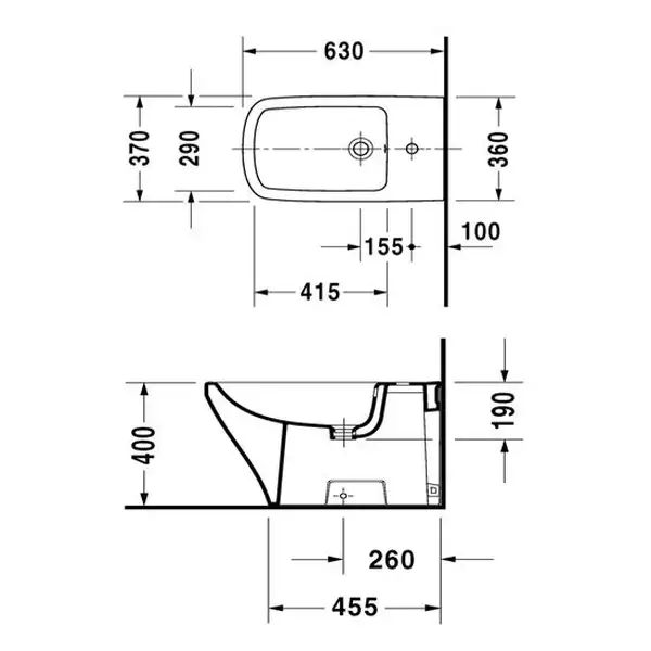 Биде напольное Duravit DuraStyle 63х37 см, цвет белый (удлиненное) (2283100000) фото 5 Aquada.com.ua Биде напольное Duravit DuraStyle 63х37 см, цвет белый (удлиненное) (2283100000) фото 5 Aquada.com.ua