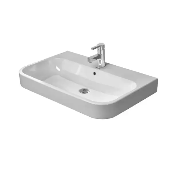 Раковина Duravit Happy D.2 80х50,5 см (с 1 отв. под смеситель, шлифованная) (2318800027) фото 1 Aquada.com.ua