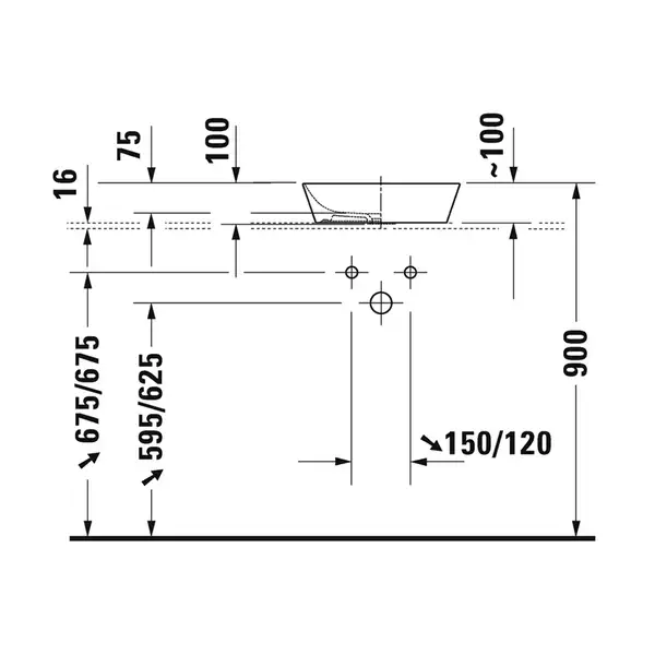 Раковина накладная на столешницу Duravit Cape Cod 40 х 36 см (2328400000) фото 3 Aquada.com.ua Раковина накладная на столешницу Duravit Cape Cod 40 х 36 см (2328400000) фото 3 Aquada.com.ua