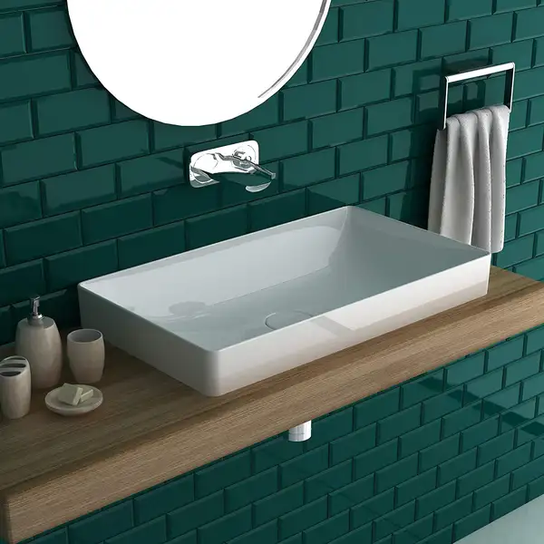 Раковина накладная на столешницу Duravit DuraSquare 60 х 34,5 см (2355600000) фото 4 Aquada.com.ua Раковина накладная на столешницу Duravit DuraSquare 60 х 34,5 см (2355600000) фото 4 Aquada.com.ua