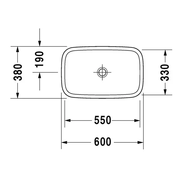 Раковина накладная на столешницу Duravit DuraStyle 60 х 38 см (349600000) фото 2 Aquada.com.ua Раковина накладная на столешницу Duravit DuraStyle 60 х 38 см (349600000) фото 2 Aquada.com.ua
