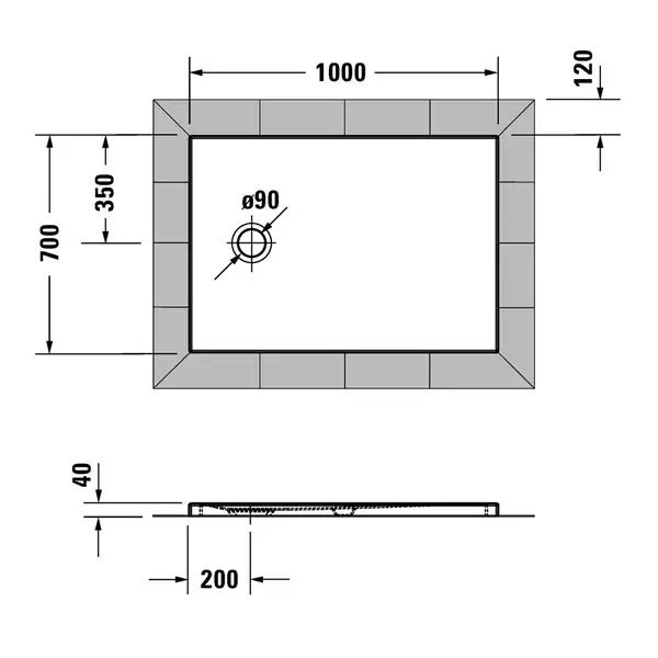 Душевой поддон 100 х 70 х 4 см Duravit Tempano, белый, с Antislip (720193000000000) фото 4 Aquada.com.ua Душевой поддон 100 х 70 х 4 см Duravit Tempano, белый, с Antislip (720193000000000) фото 4 Aquada.com.ua