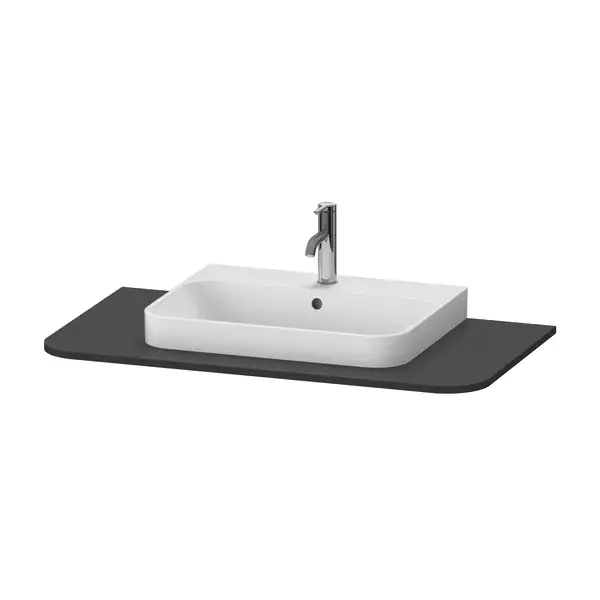 Консоль с 1 одним вырезом Duravit Happy D.2 Plus 100 х 55 см, графит суперматовый (HP031E08080) фото 1 Aquada.com.ua Консоль с 1 одним вырезом Duravit Happy D.2 Plus 100 х 55 см, графит суперматовый (HP031E08080) фото 1 Aquada.com.ua